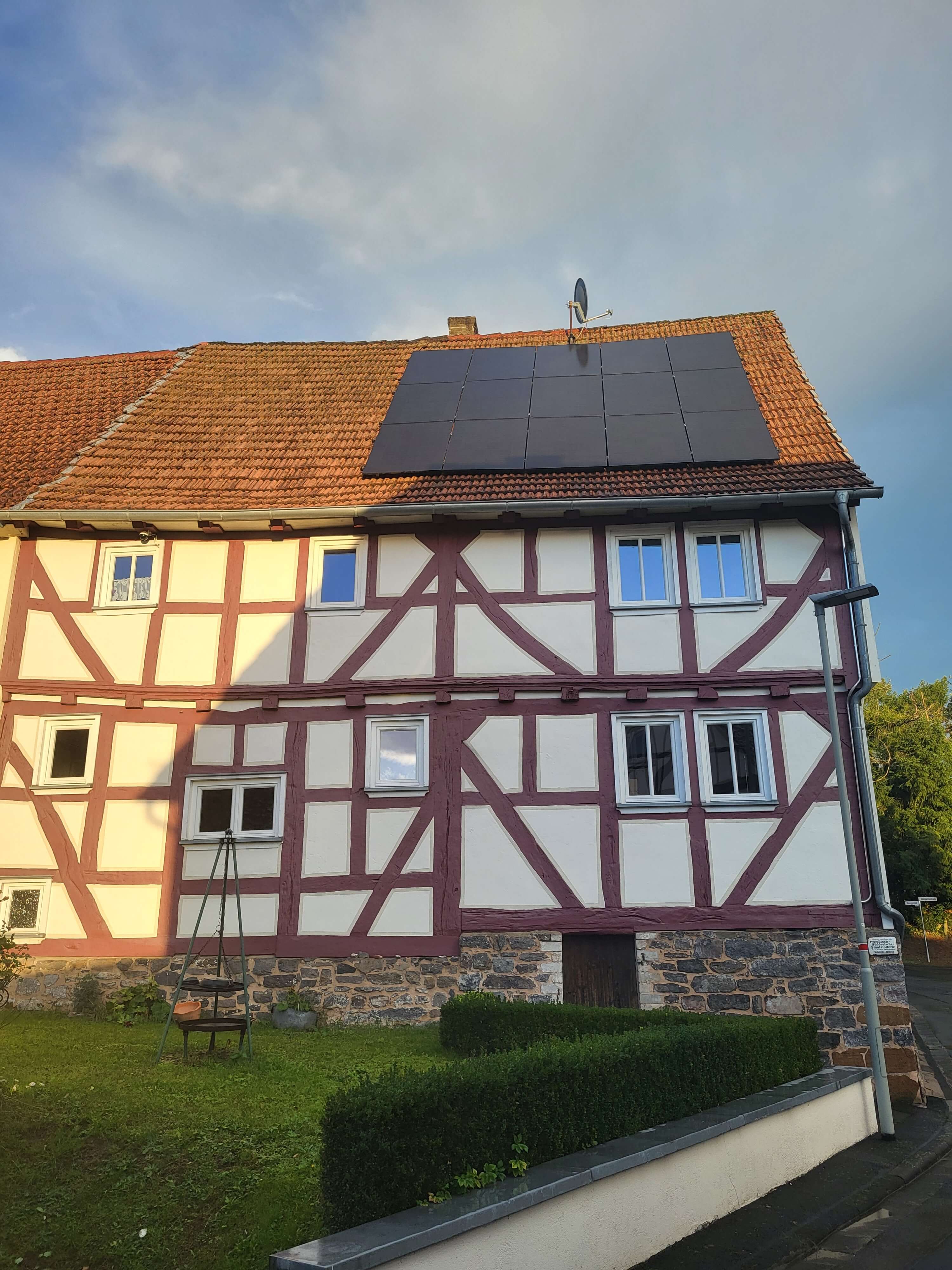 Denkmalgeschütztes Einfamilienhaus, Rückseite